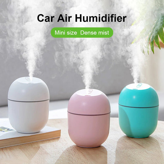 Draagbare USB Ultrasone Luchtbevochtiger: Aroma Diffuser en Luchtzuiveraar met LED Verlichting - Cosybiz - 