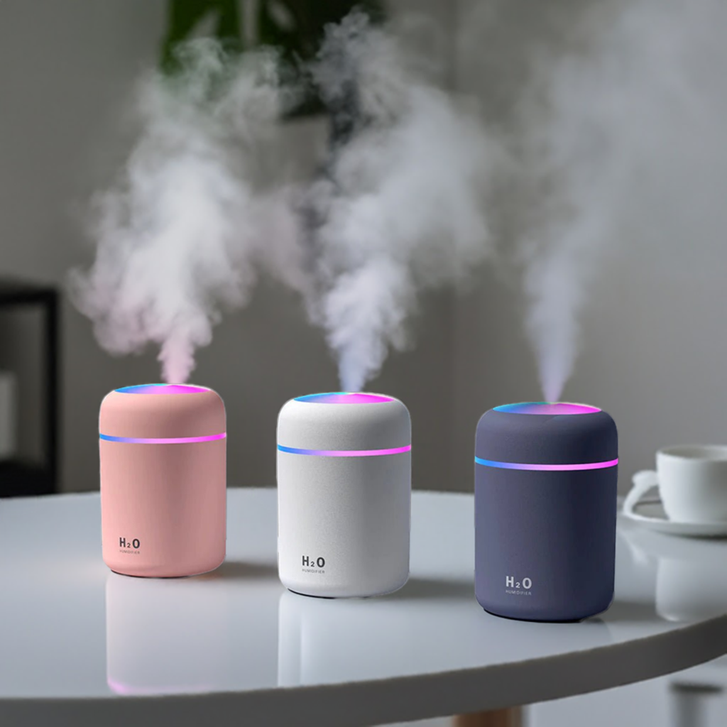 Mini Luchtbevochtiger: Ultrasone Aroma Diffuser met Auto Shut-Off en USB