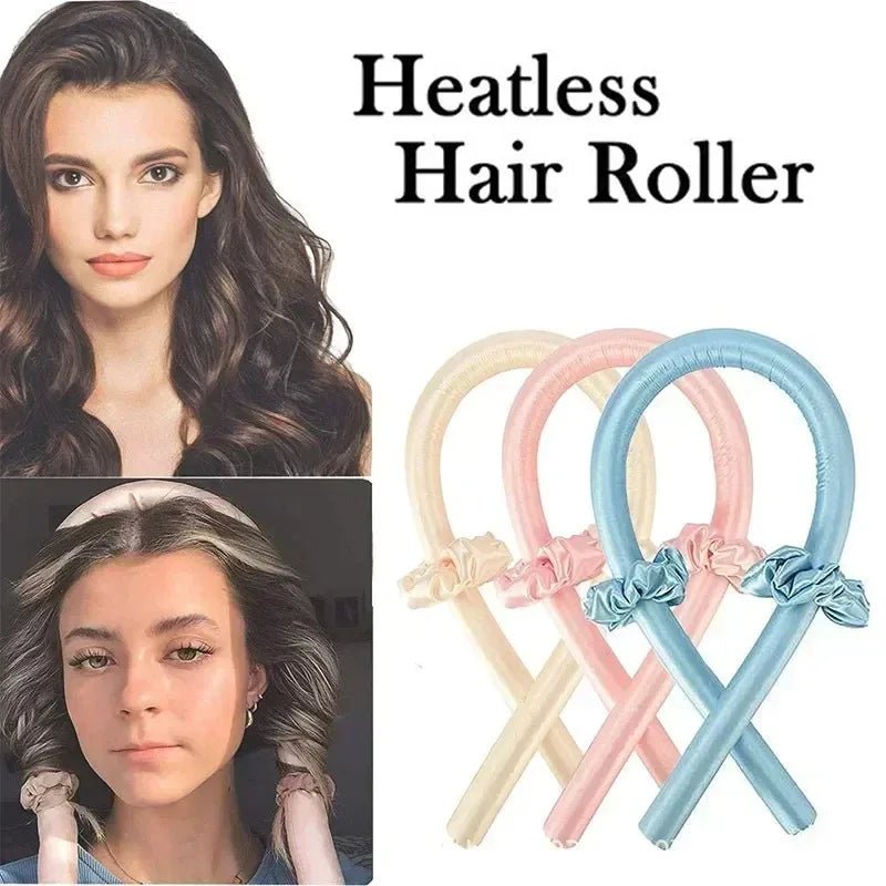 Heatless Curling Rod voor Vrouwen: Zachte, Glanzende Krullen zonder Hitte - Cosybiz - 